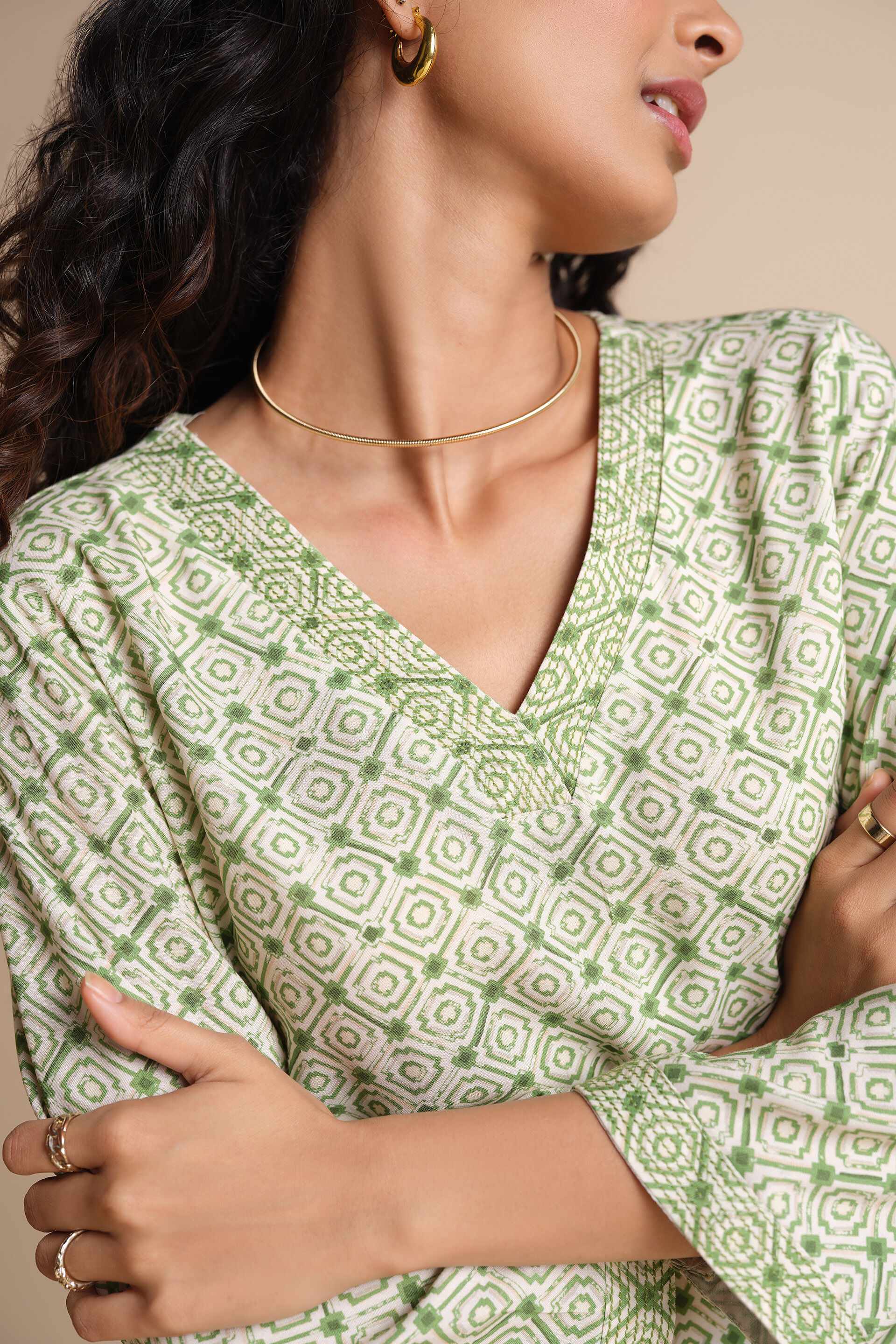 Roohina Kurta, Sage Green, image 3